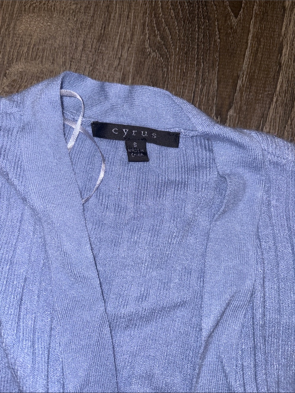 Cyrus Lavender Ribbed Open-Front Cardigan - Picture 2 of 2